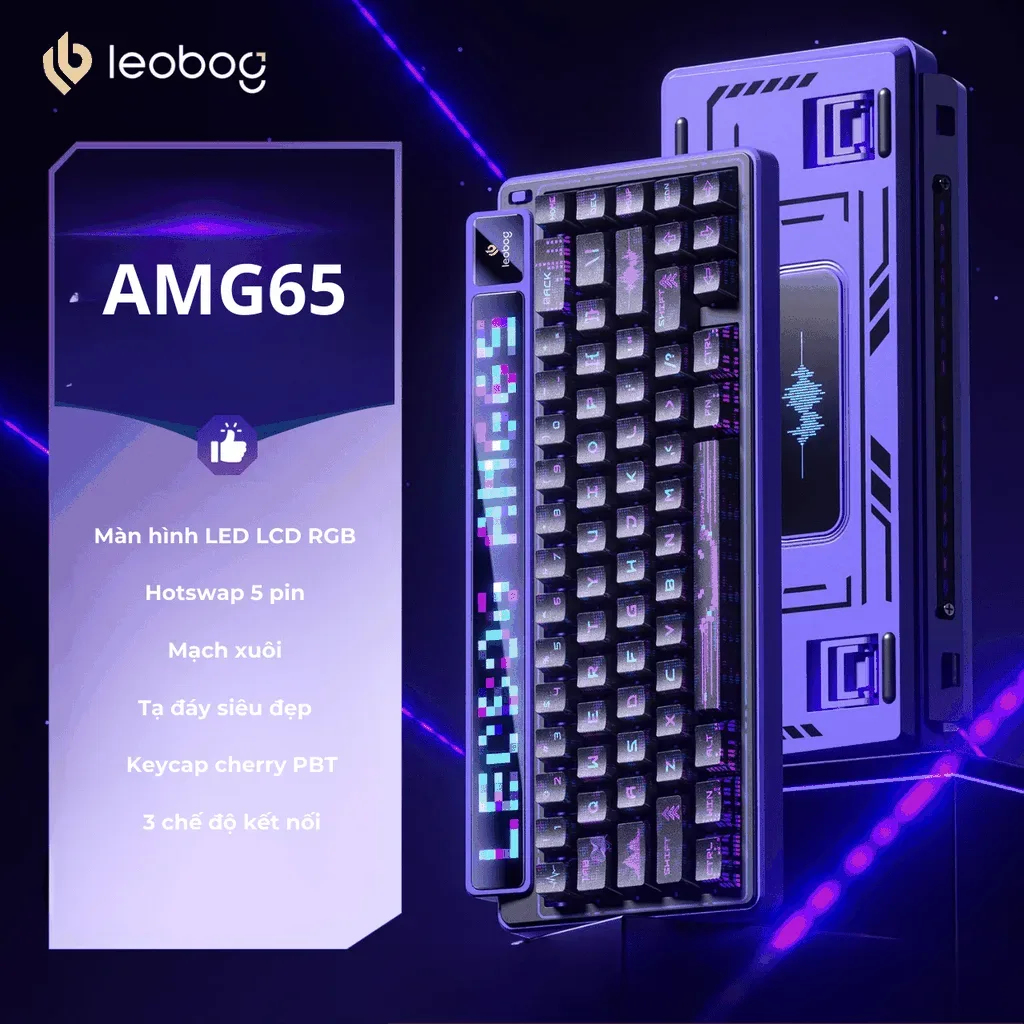 Leobog AMG65 Mechanical Keyboard - Stunning LED LCD Display